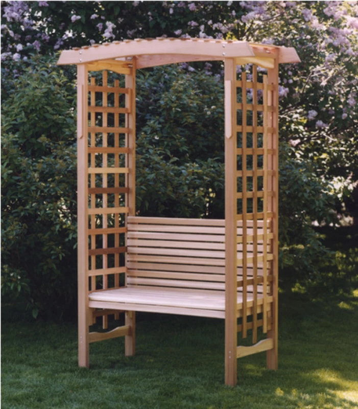 banca din lemn cu pergola din lemn(11)