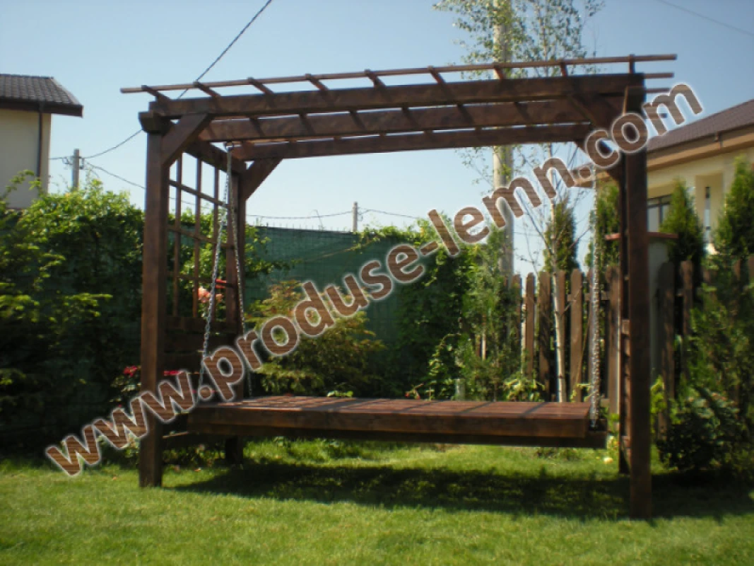 balansoar din lemn pentru gradina (2